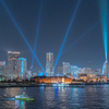 横浜ヨルノヨ サーチライト夜景