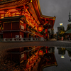 浅草寺・雨の日