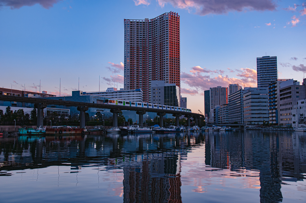 芝浦で東京モノレール