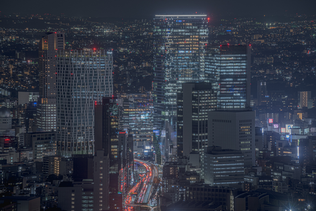 渋谷方面の眺望
