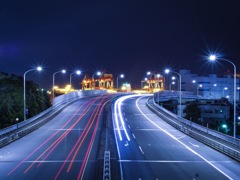 大井の埠頭夜景