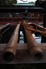 根津神社　手水舎