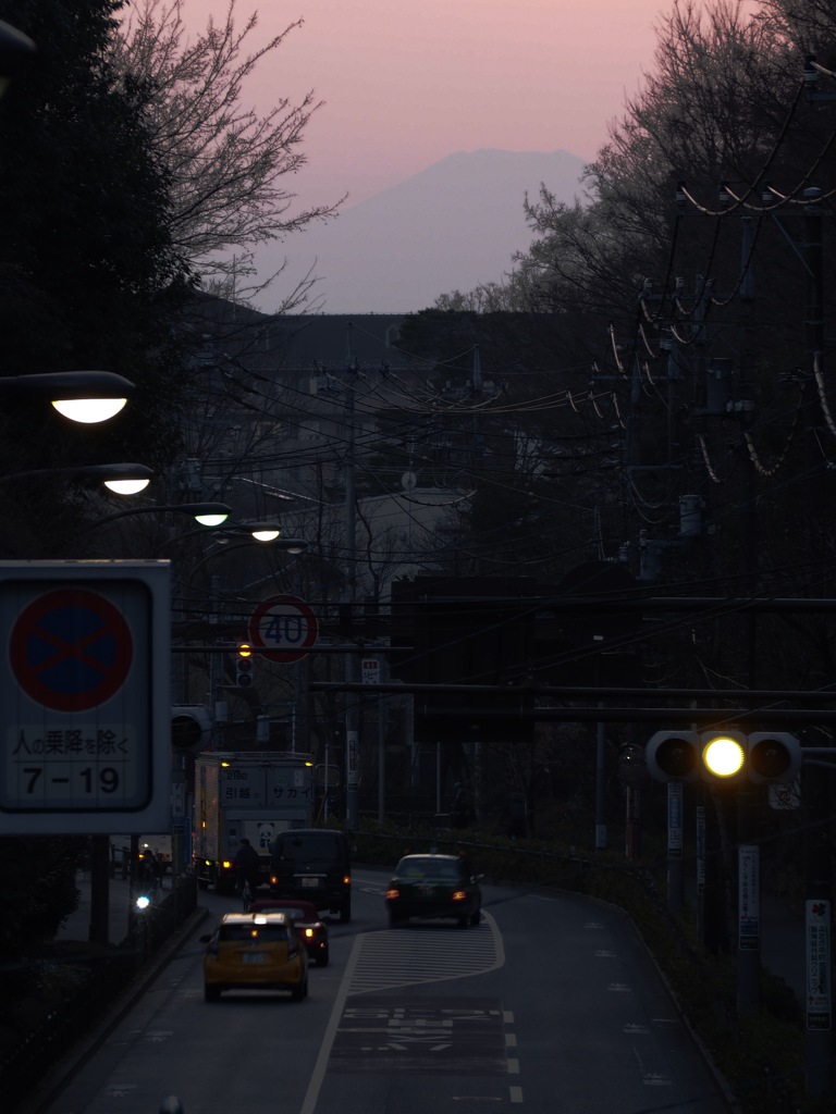 吉祥寺通りからの富士山