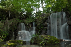 府中郷土の森博物館敷地内の滝