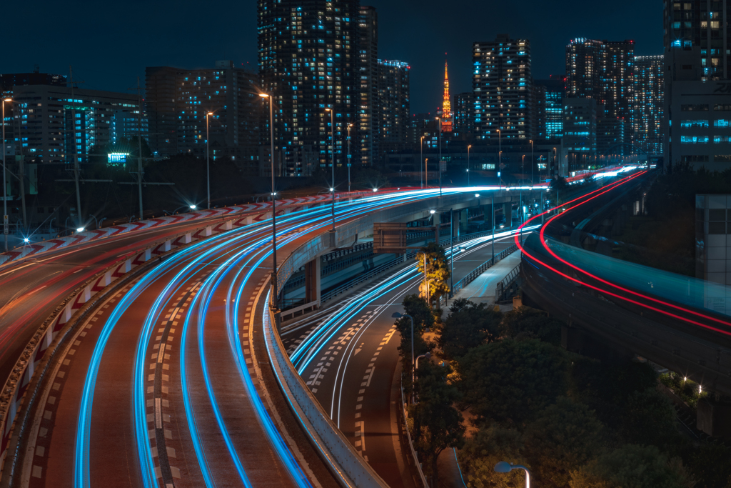 天王洲アイル駅からの夜景
