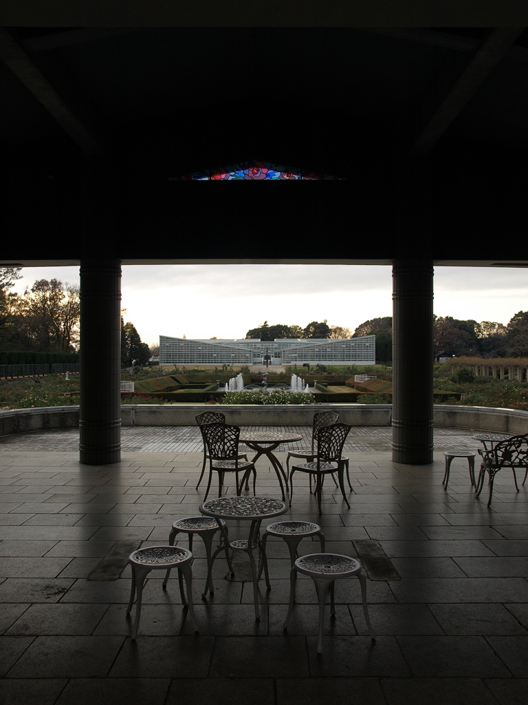 神代植物公園　テラスから