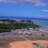 機内からの瀬長島の全景