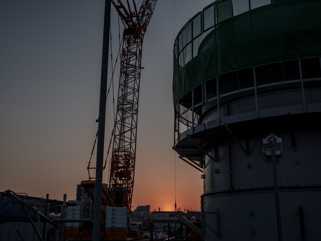 中野駅北口からの夕景