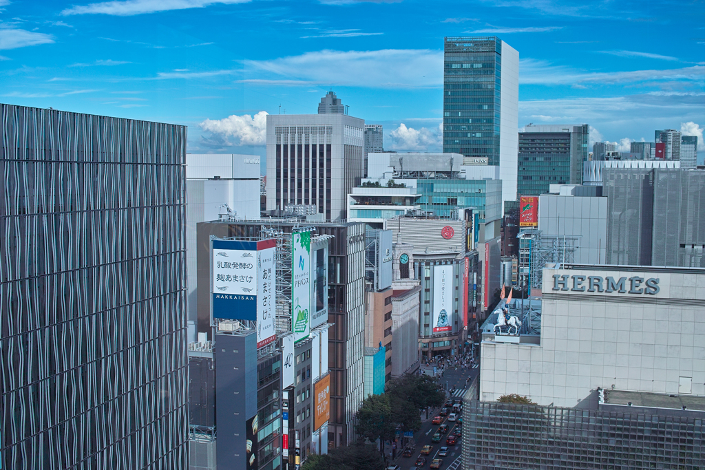 東急プラザ銀座屋上から2