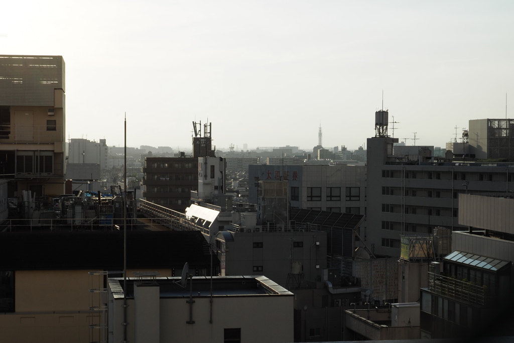 吉祥寺丸井屋上から見えた田無タワー