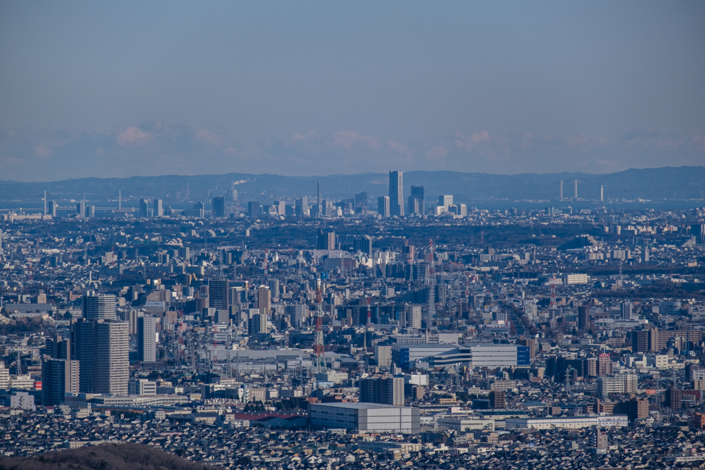 高尾山から横浜方面