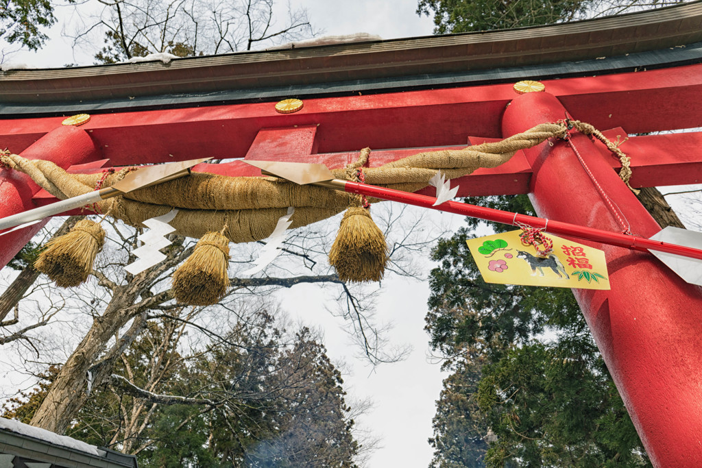 伊佐須美神社のしめ縄