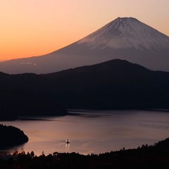 富士と芦ノ湖