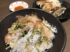 しらすご飯と浜松餃子