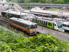 南小谷駅を俯瞰で