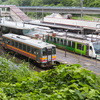 南小谷駅を俯瞰で