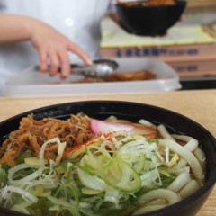 かしわうどん　ネギ増量