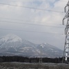 鉄塔と磐梯山