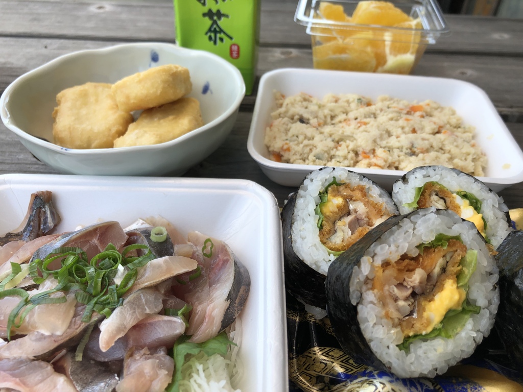 鯵のたたき定食風