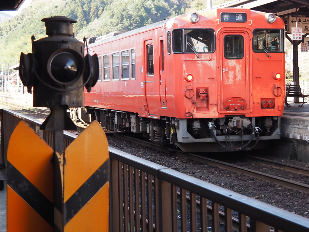 津和野駅にて