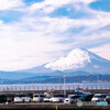 江の島から見る富士