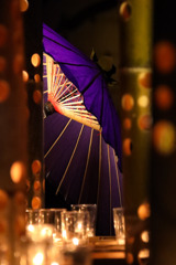 紫の傘