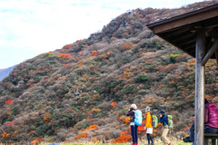 山ガールと紅葉