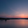 給水塔と夕焼け（狭山湖）