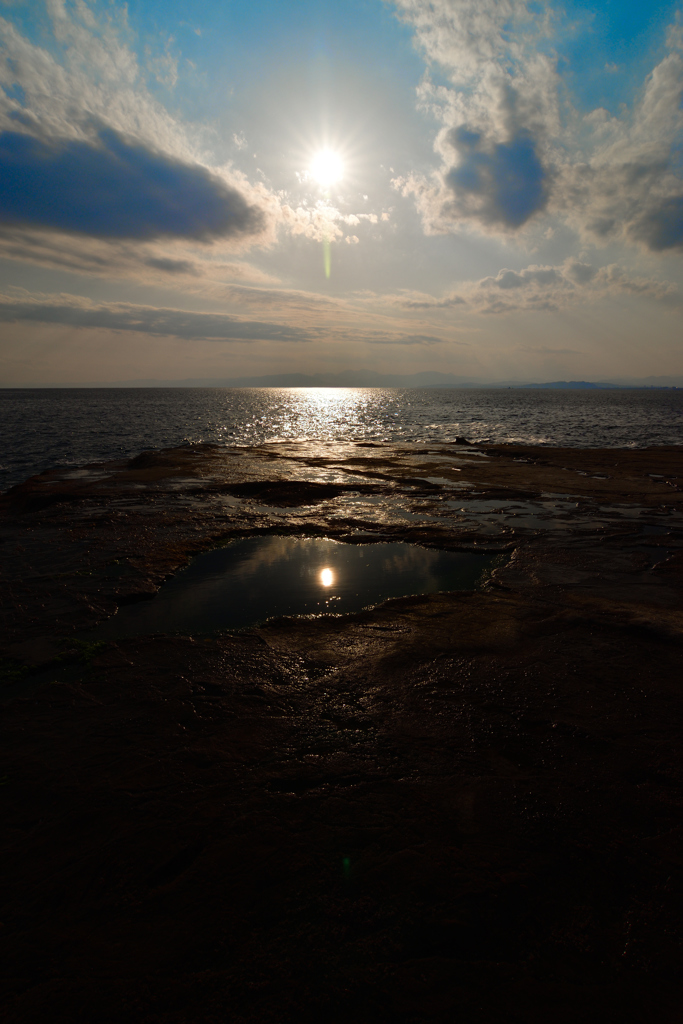 江ノ島の海　目