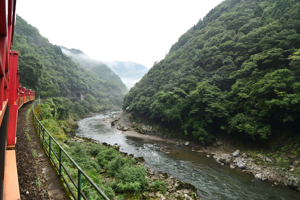 嵯峨野トロッコ-景色1-