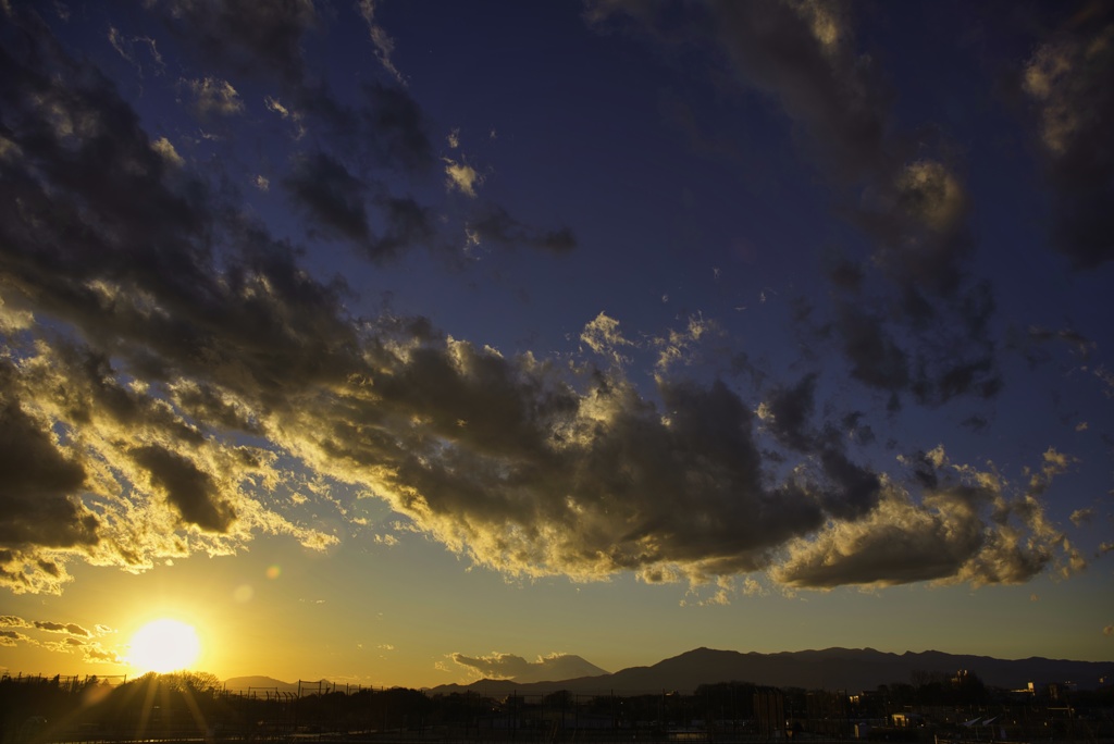 夕日