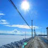 除雪後の道路