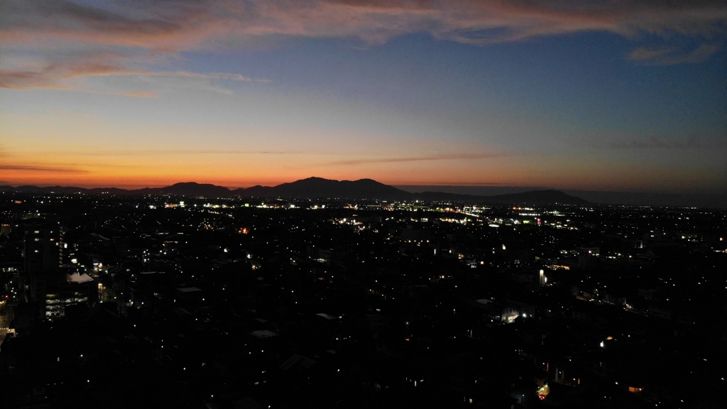 昨日の夕焼け空