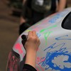車に落書き！