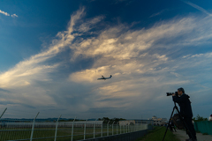 空と飛行機とおじさん