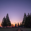 風車がある空風景