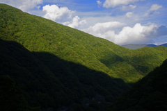 山の陰影