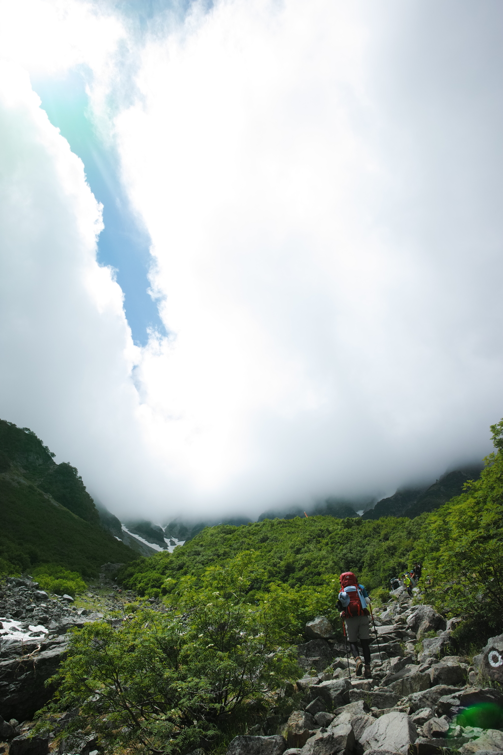 涸沢道程