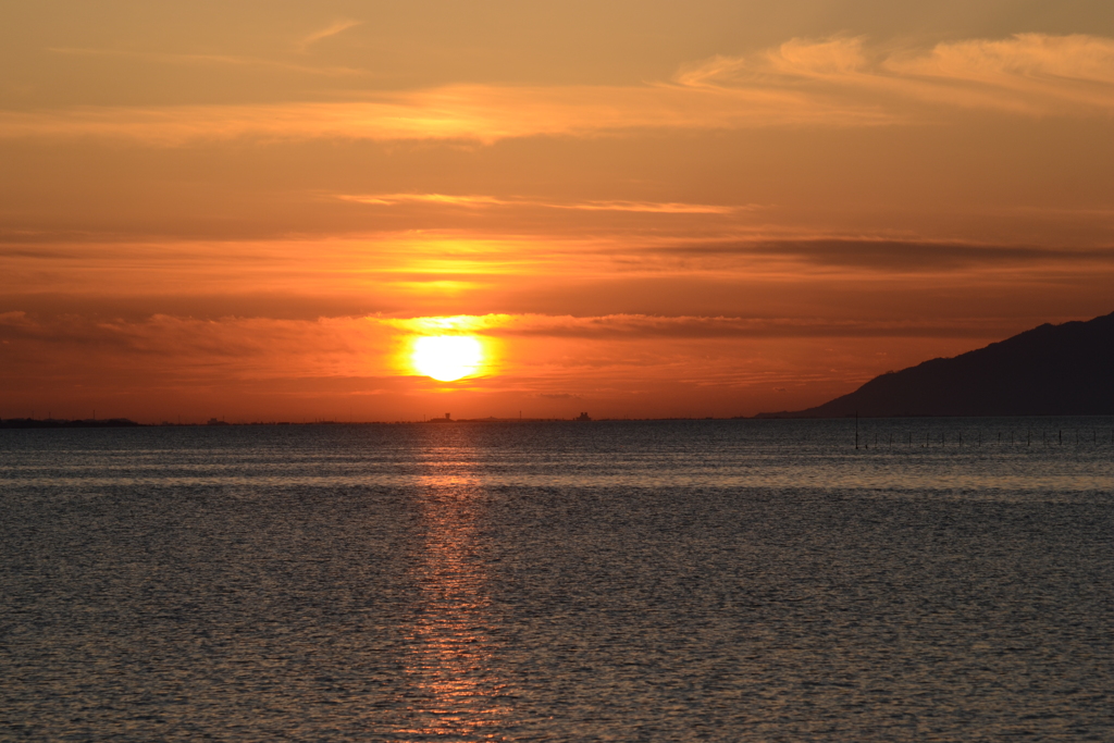 宍道湖の夕日1