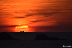 船からみたい夕日