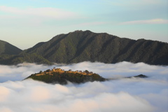 今朝の竹田城