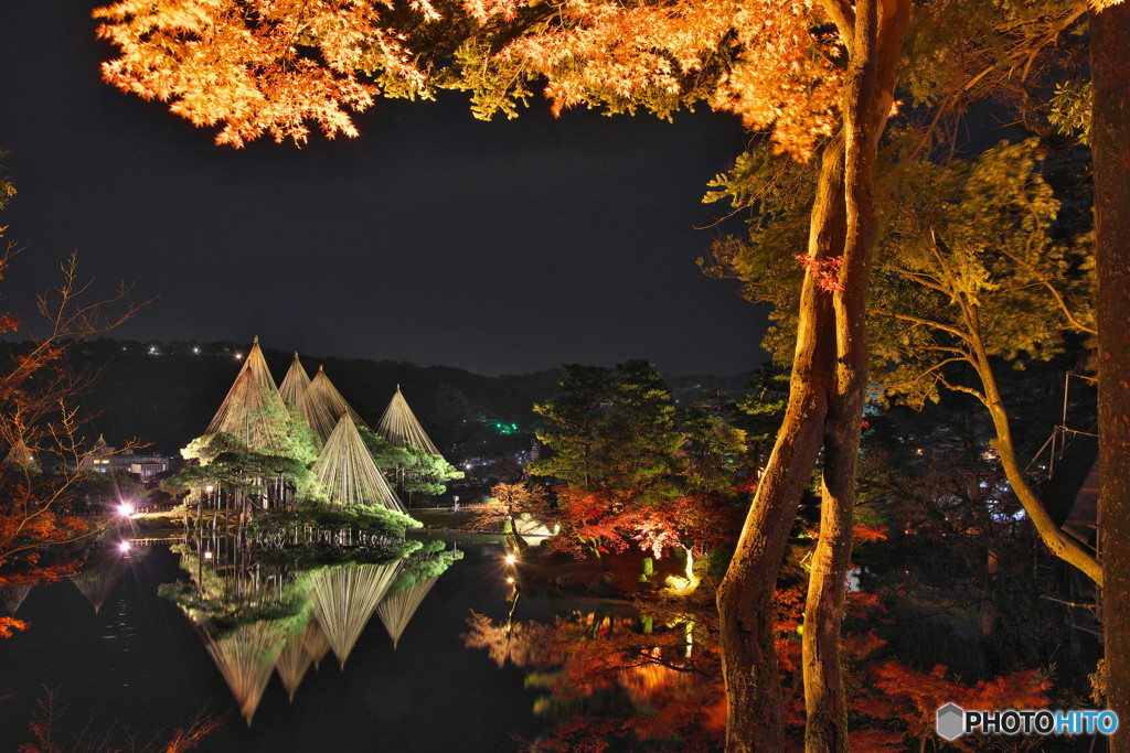 兼六園秋景色