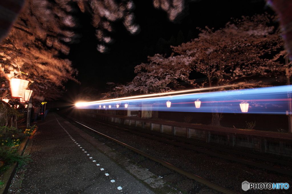 さくら駅の夜