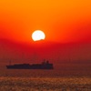 海ほたるからの夕陽