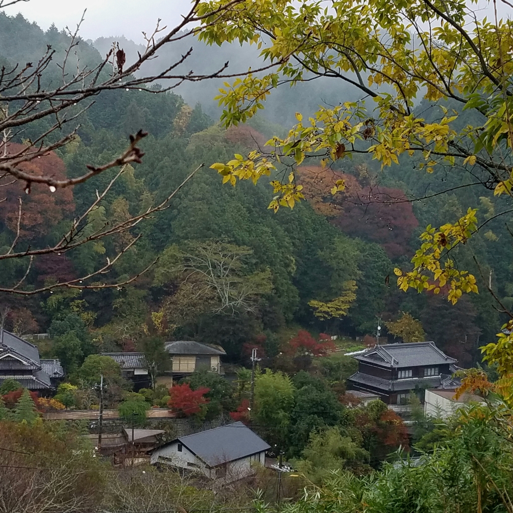 大阪府…ある村の雨景色