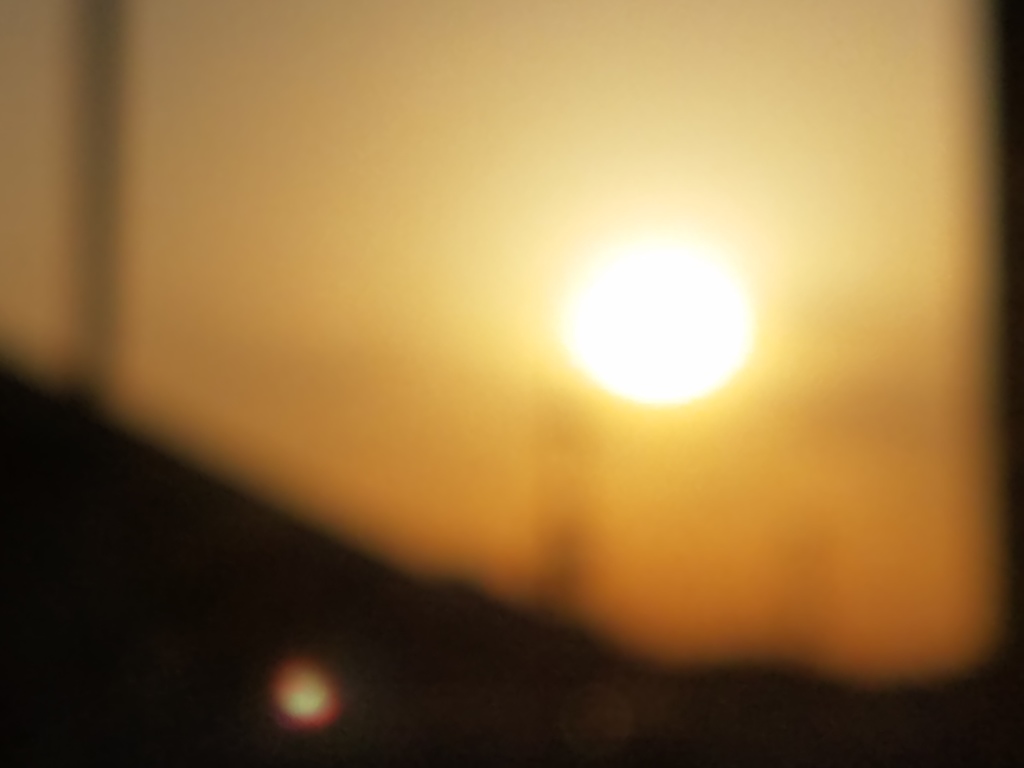 夕暮れ時の自己表現