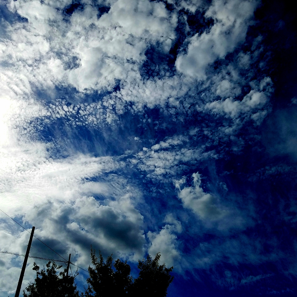 水のアート...雲