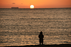 ２０１７・１・２　夕日３