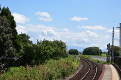 のどかな無人駅