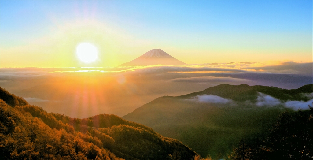 富士山　御来光
